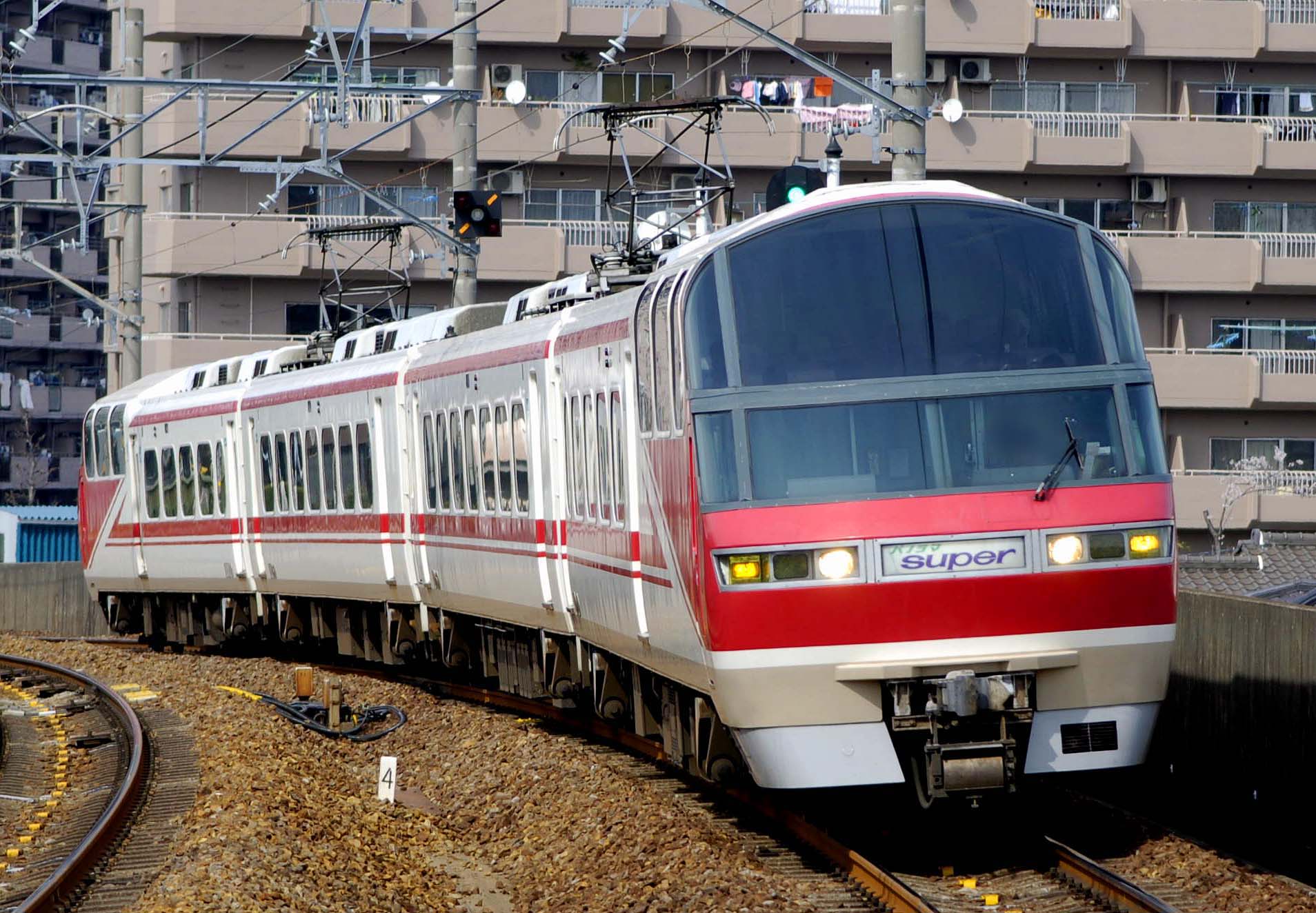 名古屋鉄道 名鉄パノラマカーイラスト 系統板 【名鉄杯/白無地】 - www