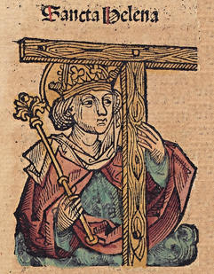 St Helena in the Nuremberg Chronicle, 1493