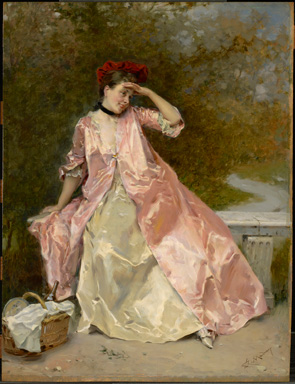 File:Raimundo de Madrazo y Garreta - 'Woman with a Picnic Basket', c. 1890.jpg