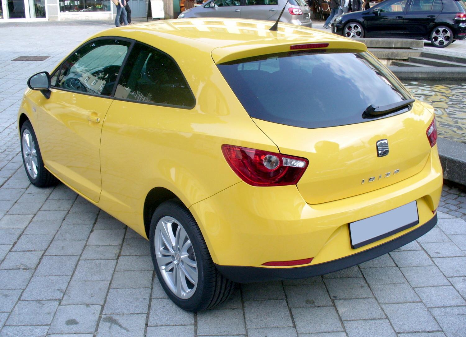 Archivo:Seat Ibiza 6J 1.9 TDI Sport Magicoschwarz Heck.JPG - Wikipedia, la  enciclopedia libre