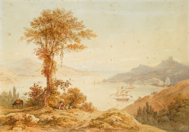 File:Thomas Allom Ships on the Bosphorus at the Entrance to the Black Sea.jpg