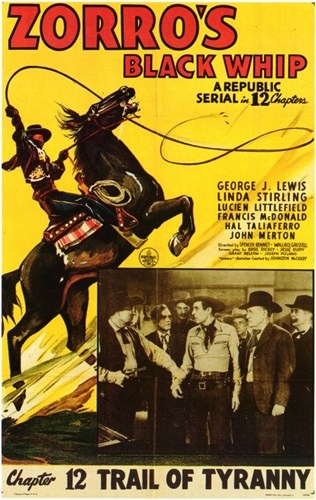 <i>Zorros Black Whip</i> 1944 film by Spencer Gordon Bennet