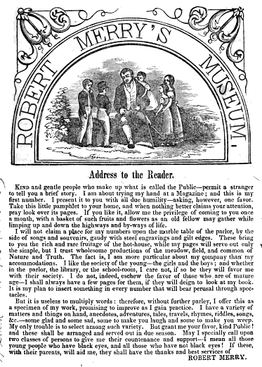 File:1841 MerrysMuseum v1 no1 p1.png