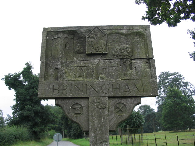 File:Briningham village signpost - geograph.org.uk - 108340.jpg