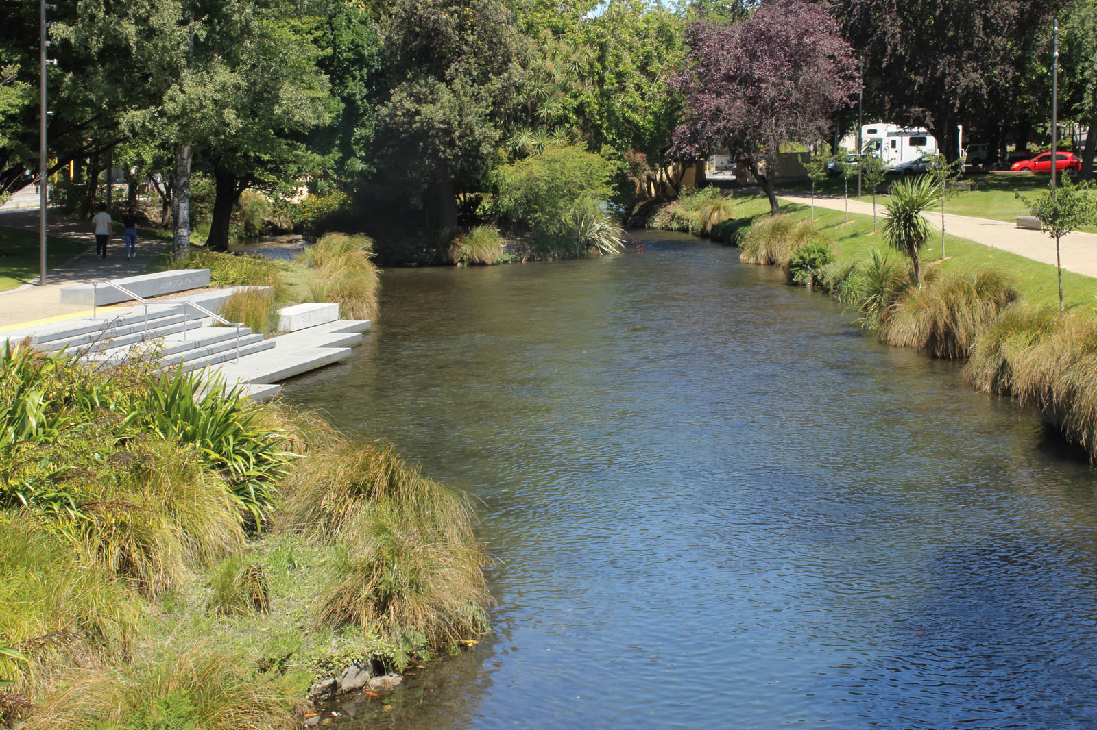 Rafting on the Avon River in Christchurch.