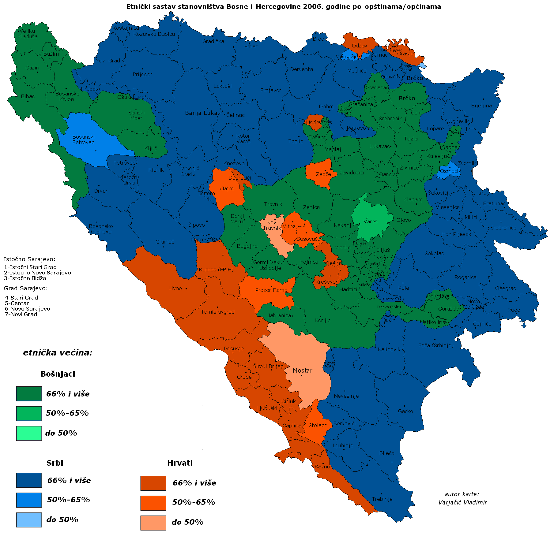 Wikipedia:Demografía en 2006 de Bosnia y Herzegovina