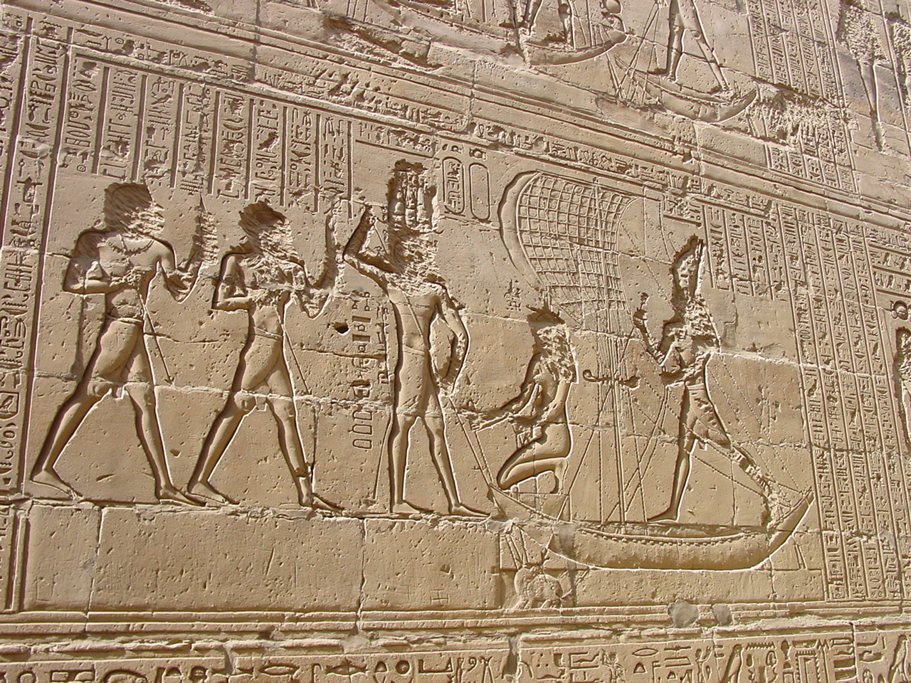 Ptolomeo X Edfu_temple_relief_by_John_Campana