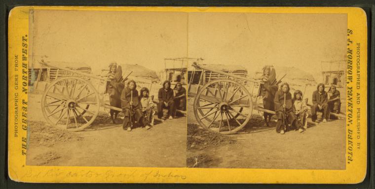 File:Group of Indians and "Red River carts", by Stanley J. Morrow.jpg