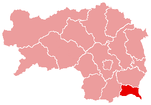 <span class="mw-page-title-main">Radkersburg District</span> District in Styria, Austria