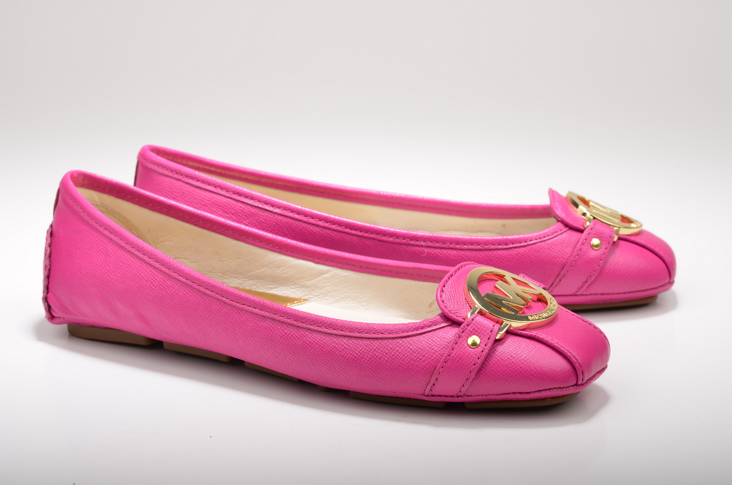 michael kors fulton flats pink