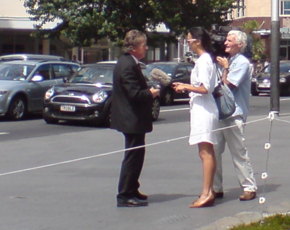 File:Mike Lee Being Interviewed Outside Council.jpg