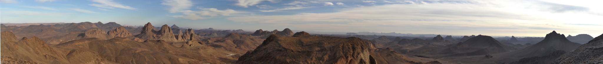 Panorama van het Ahaggar-gebergte