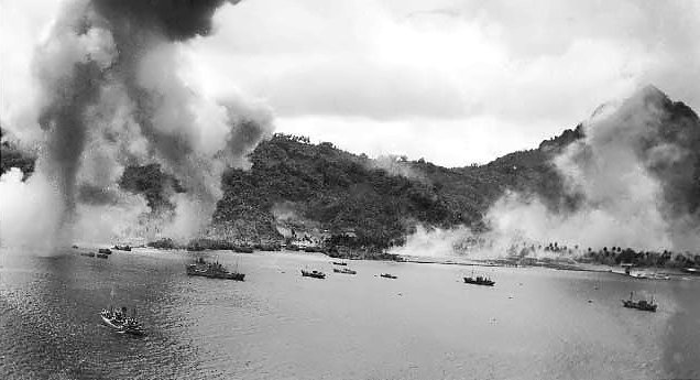 File:Ships lying off Dublon under attack.jpg