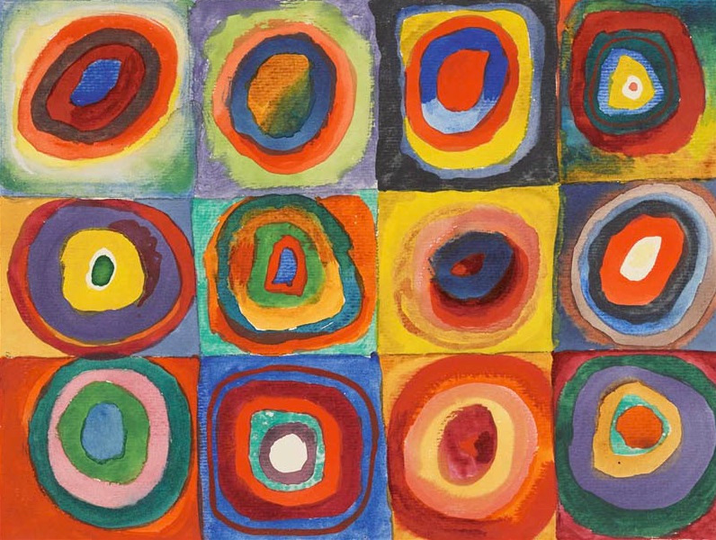 Fichier:Vassily Kandinsky, 1913 - Color Study, Squares with Concentric Circles.jpg