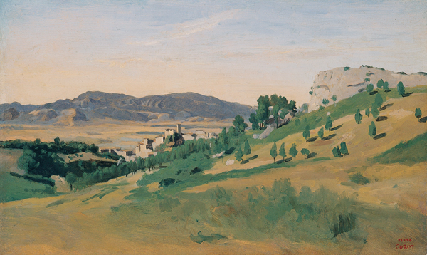 File:'View of Olevano', oil painting by Jean-Baptiste-Camille Corot.jpg