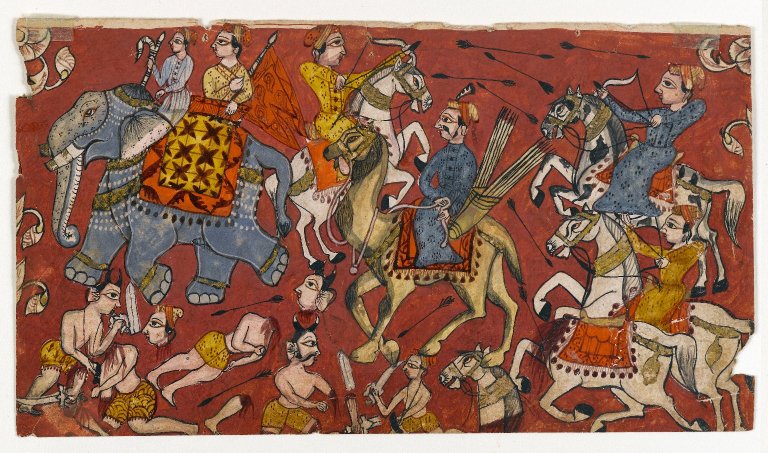 File:Brooklyn Museum - Battle Scene from a Bhagavata Purana Series.jpg