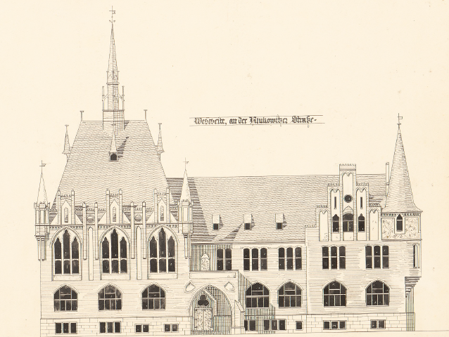 File:Conrad Prévôt Entwurf Kreisständehaus Beuthen Westseite.png