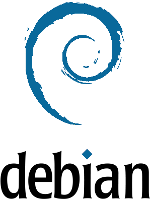 debian logo blue