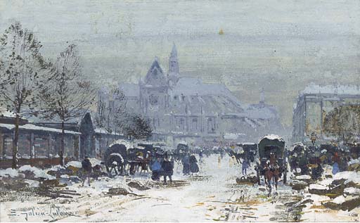 File:Eugène Galien-Laloue Paris Paris Les halles aux fleurs.jpg