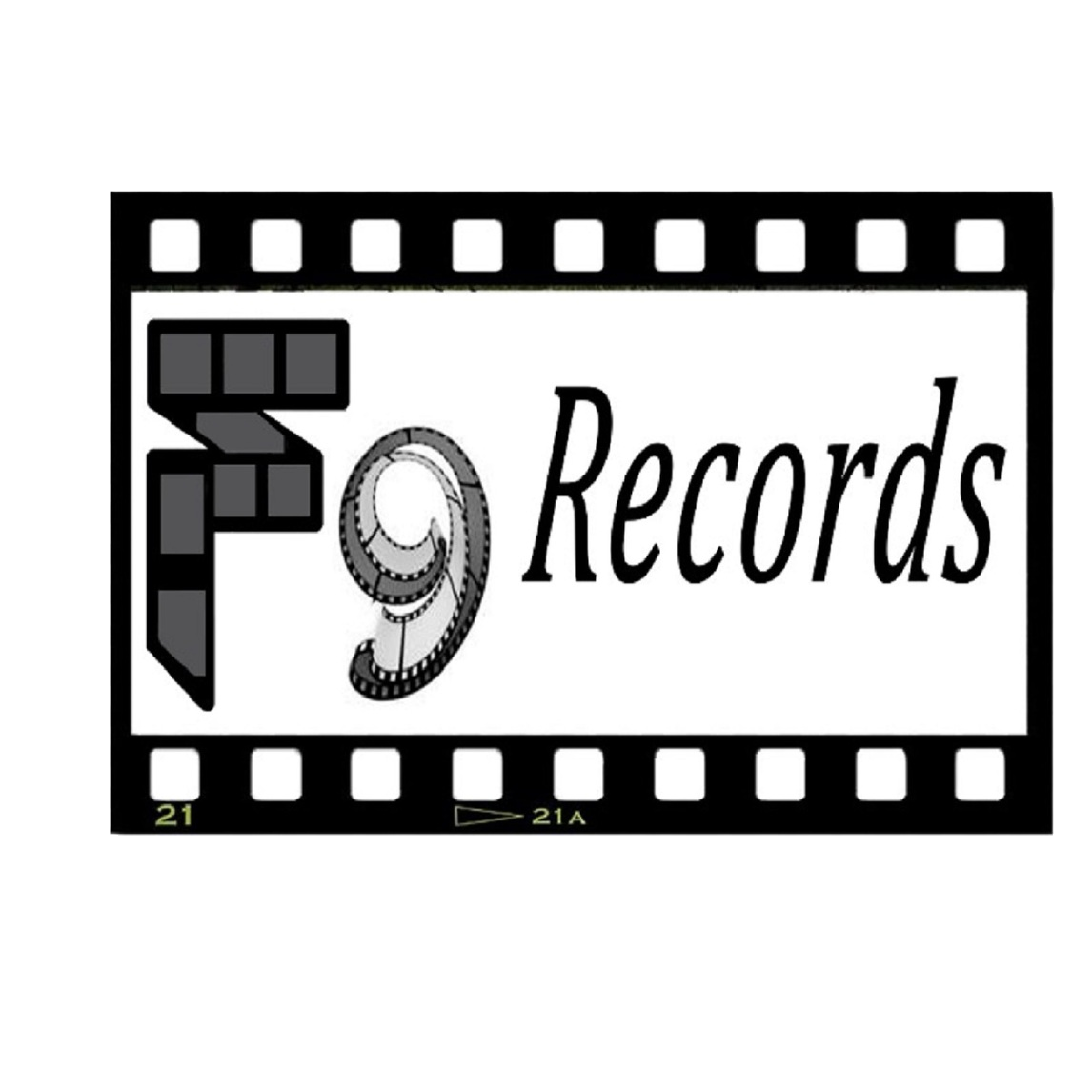 F records. Music records logo. Blondpearl9 records.