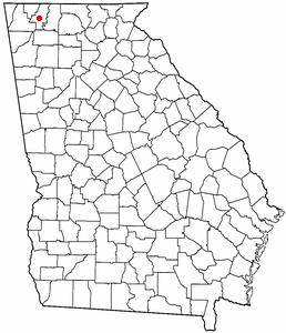 Location of Dalton, Georgia