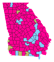 Republican primary results by county
David Shafer
Rick Jeffares
Geoff Duncan Georgia Lt. Gubernatorial Republican primary, 2018.png