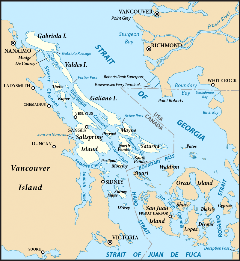 Strait Of Georgia Chart