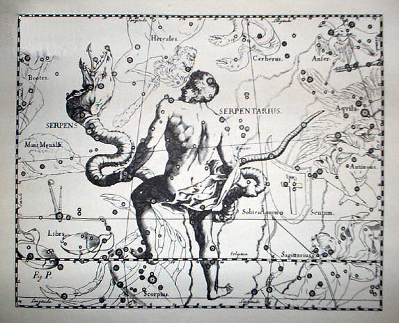 File:Johannes Hevelius - Prodromus Astronomia - Volume III "Firmamentum Sobiescianum, sive uranographia" - Tavola P - Serpens et Serpentarius.jpg