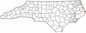 موقعیت در ایالت کارولینای شمالی