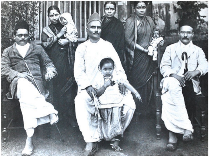 File:The Savarkar brothers (Left to right) Narayan, Ganesh and Vinayak, with Shanta, sister Maina Kale and Yamuna.jpg