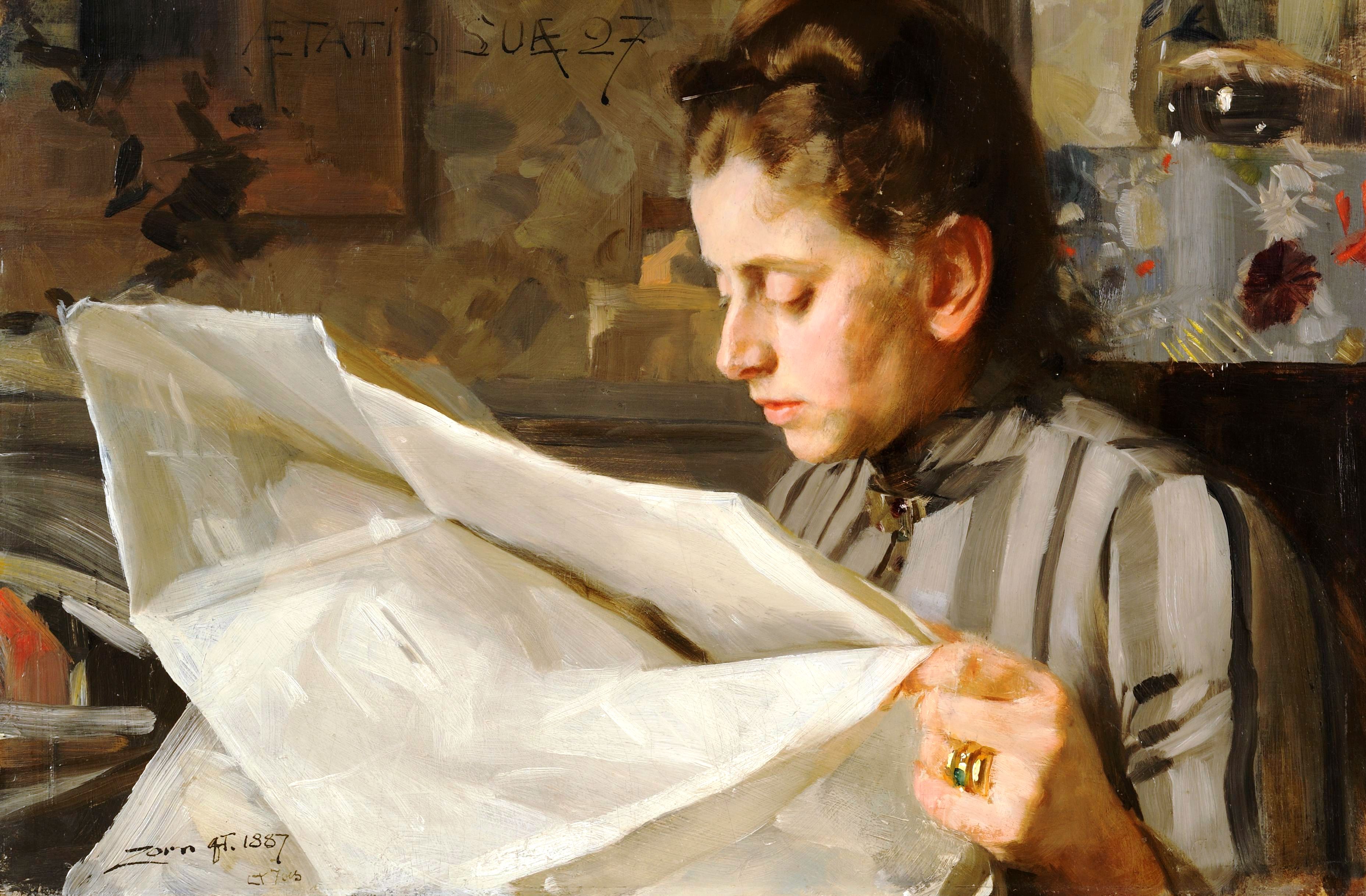 File:Anders Zorn - Emma Zorn, Läsande.jpg - Wikipedia