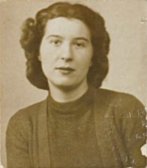 Photograph of Anna Marly cropped from her Free French Forces pass 1942