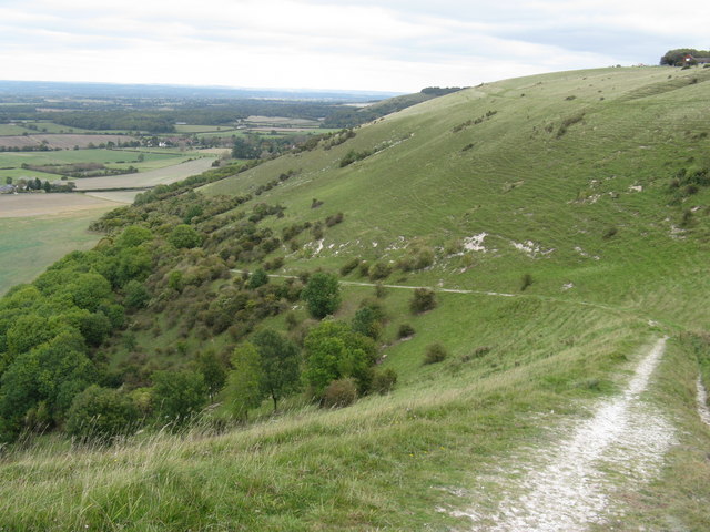 File:Bridleway to Poynings descending from Fulking Hill - geograph.org.uk - 1523550.jpg