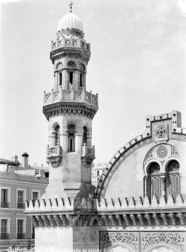 File:Cathédrale Saint-Philippe - Tourelle, façade principale gauche - Alger - Médiathèque de l'architecture et du patrimoine - APMH00013384.jpg