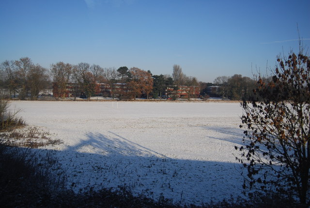 Cleaver Park Recreation Ground, in the snow, Nuneaton - geograph.org.uk - 2226468