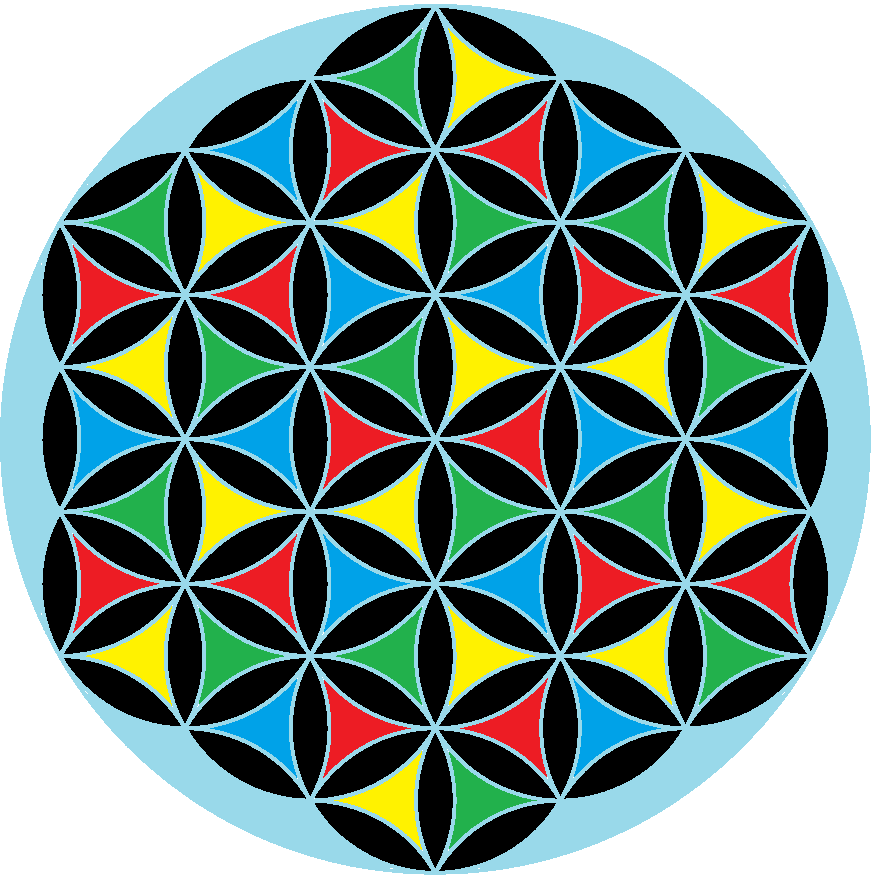 flower of life color