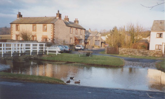 Footbridge and Ford, Morland - geograph.org.uk - 59678