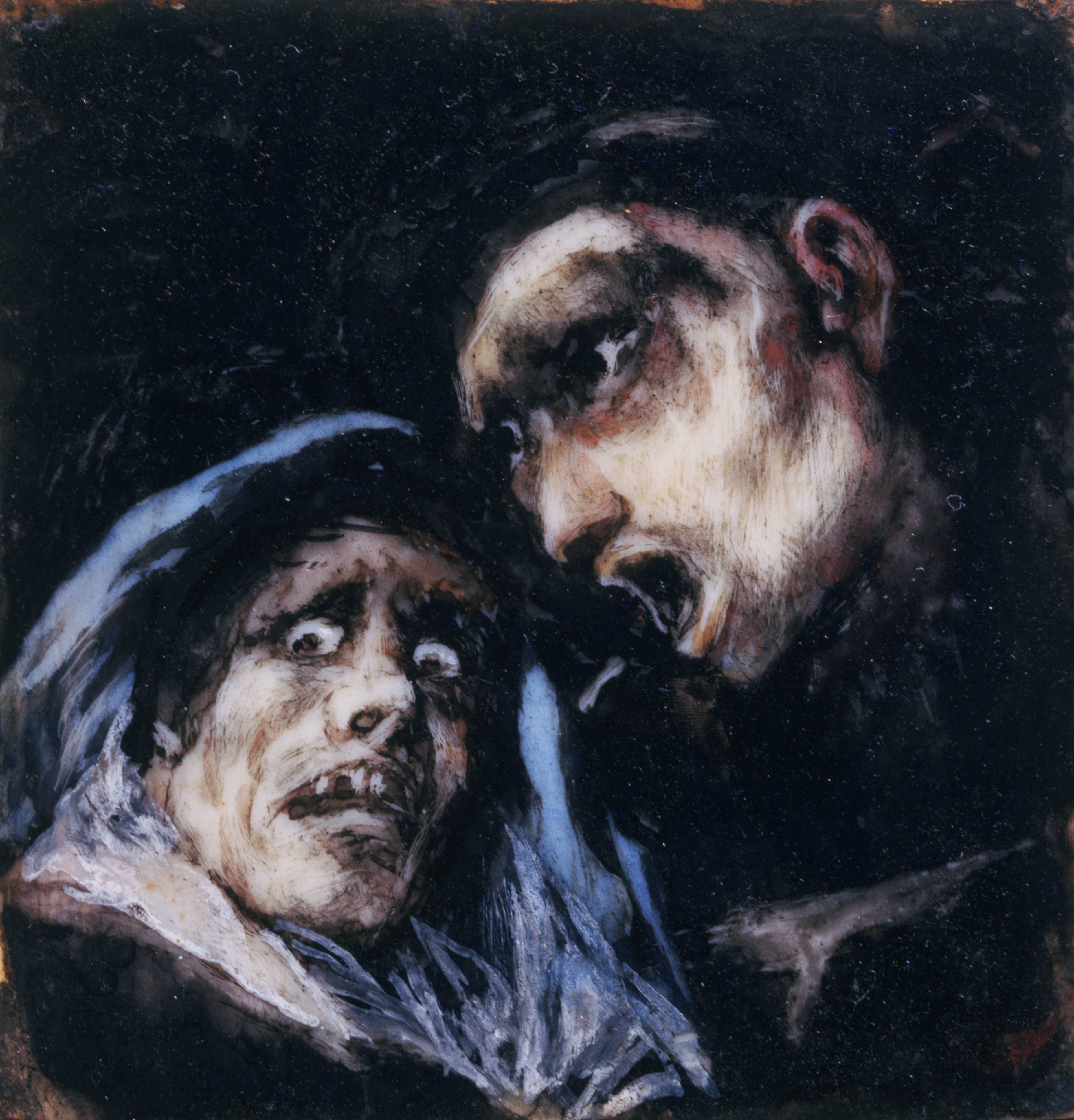 File:Francisco José de Goya y Lucientes - Monk Talking to an Old Woman
