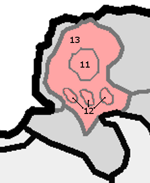 File:HU mesoregion 6.2. Börzsöny subdivisions numbered.png
