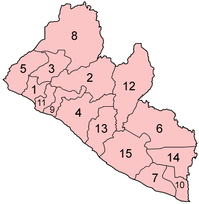 File:Liberia counties numbered.png