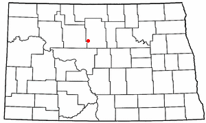 Location of Velva, North Dakota