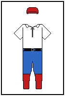 Eine Illustration, die Baseballuniformen zeigt