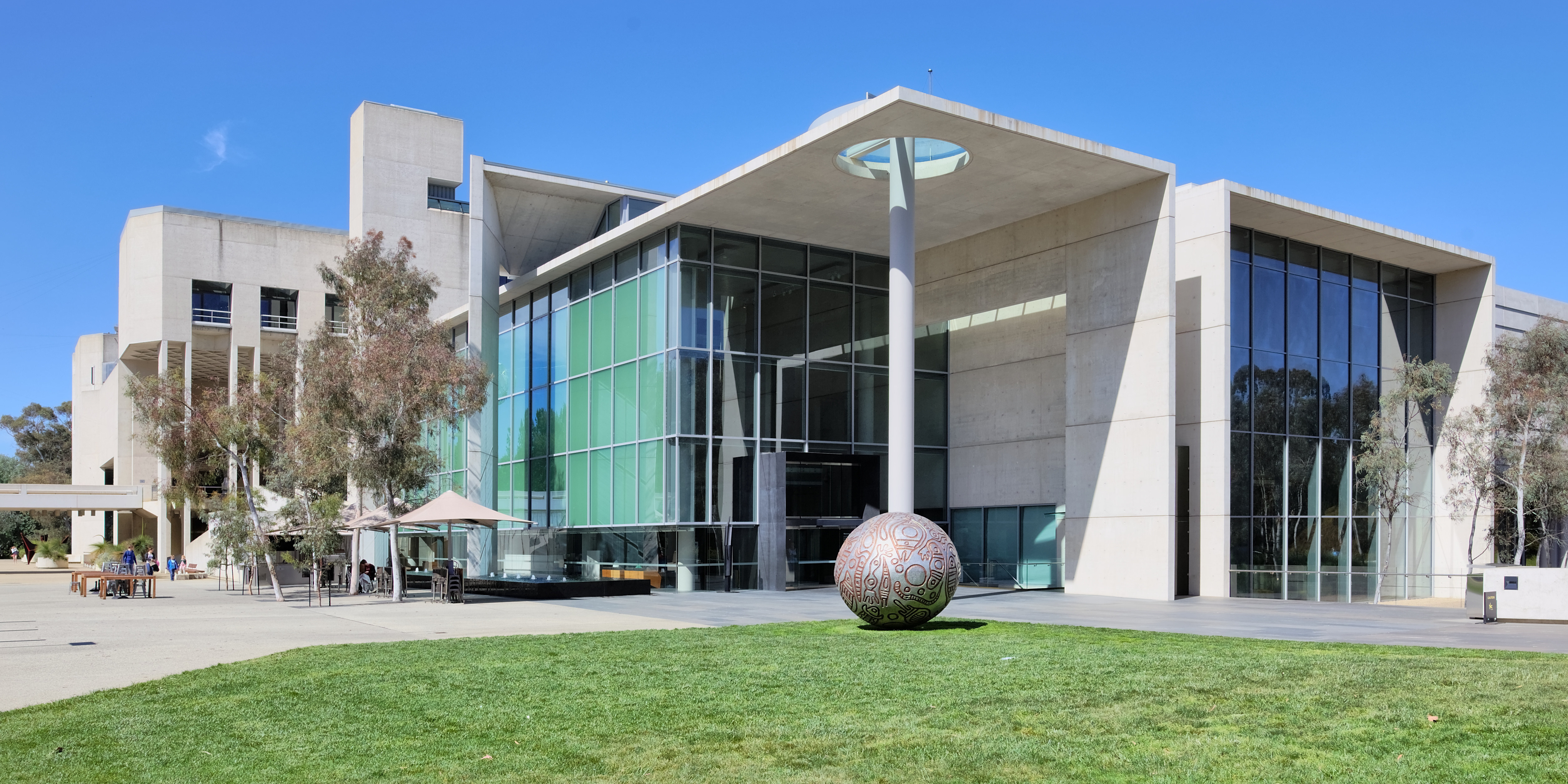 The National Gallery of Australia (NGA), formerly the Australian National Gallery, is the national art museum of Australia as well as one of the largest art museums in Australia, holding more than 166,000 works of art. Located in Canberra in the Australian Capital Territory, it was established in 1967 by the Australian Government as a national public art museum. As of 2022 it is under the directorship of Nick Mitzevich.