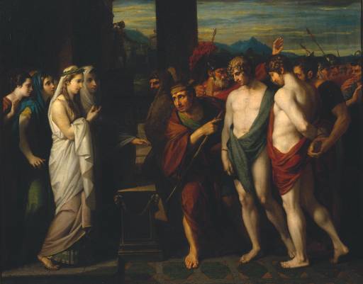 File:Pylades and Orestes Brought as Victims before Iphigenia 1766 Benjamin West.jpg