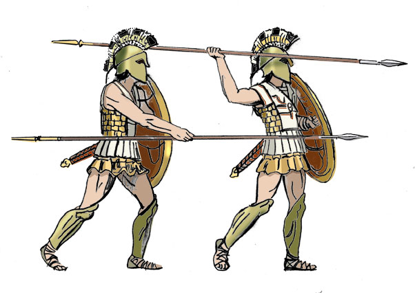  Two hoplites 