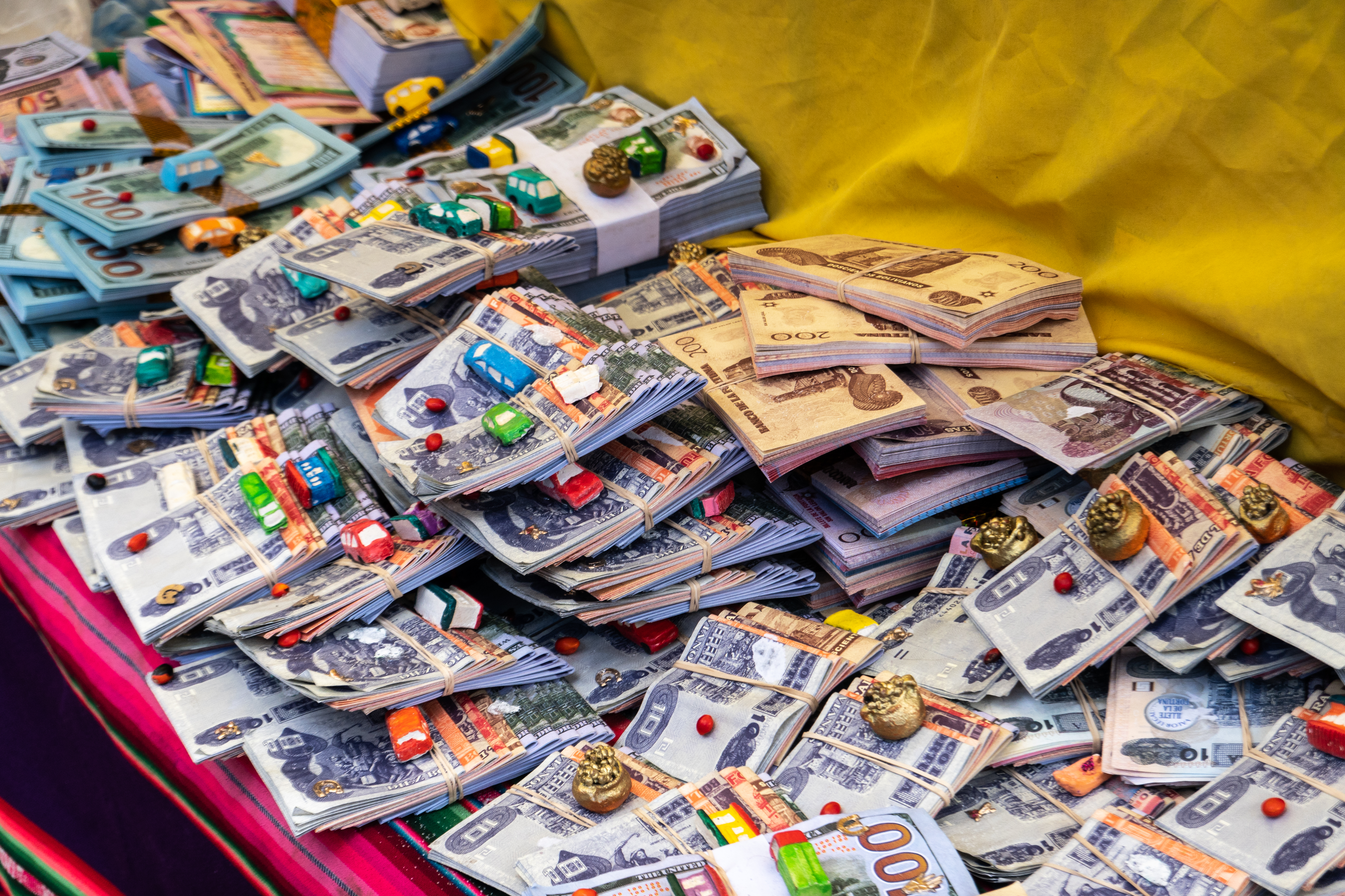 The alasitas fair in la paz bolivia