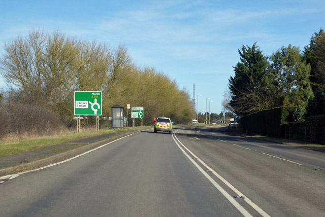 File:A141 heading north-east - geograph.org.uk - 5678924.jpg