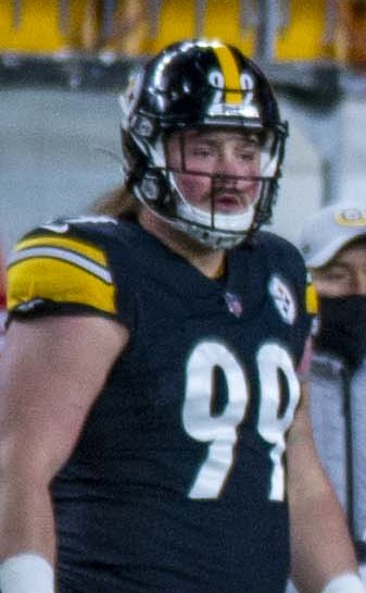 Pittsburgh Steelers defensive tackle Henry Mondeaux (99) jogs off