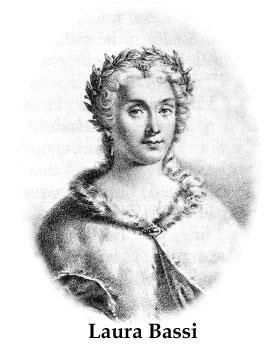 Laura Bassi, the first chairwoman of a university in a scientific field of studies