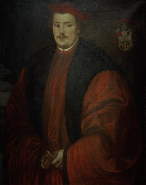 Cardinal Otto Truchsess von Waldburg, contemporary portrait by [[Lambert Sustris]]